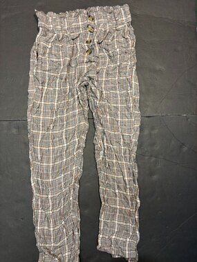 American Eagle Women’s Plaid Pants – Size M – Button Front